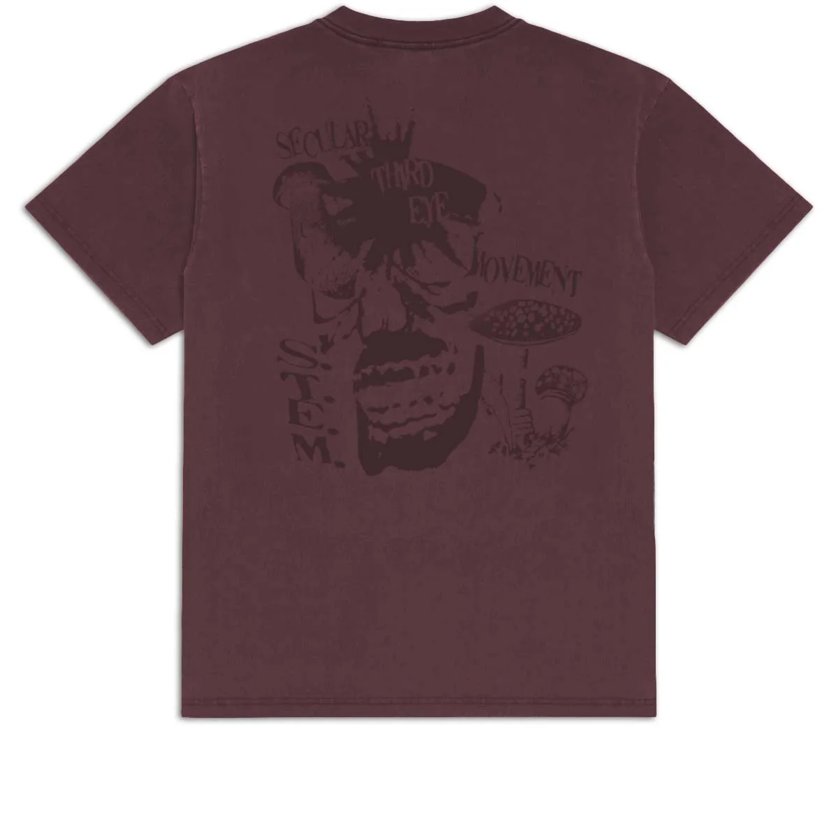 Sin Bin Uni Tonal T-Shirt - Maroon - Image 2