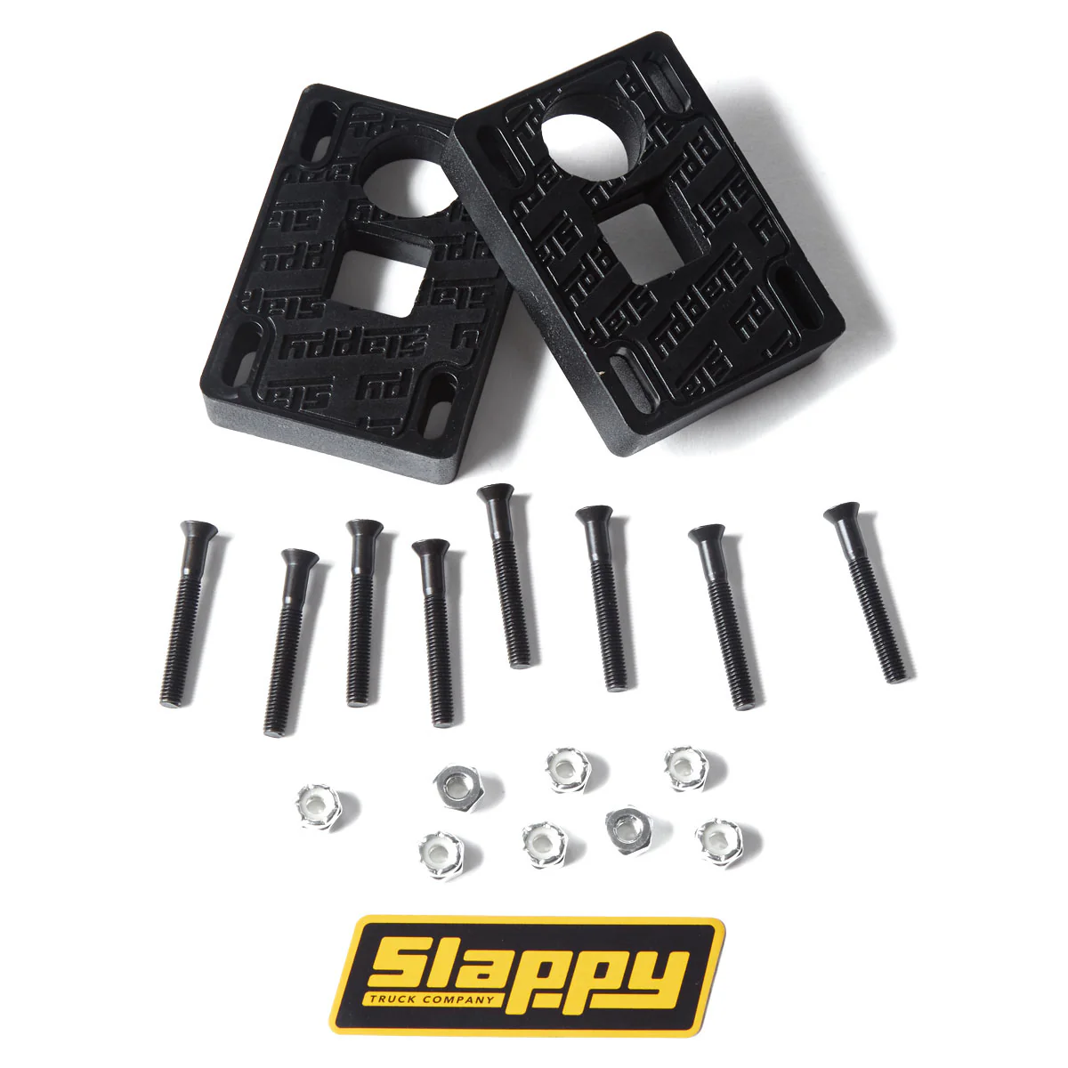 Slappy Big Blocks Risers With Hardware - Black - 1/2" - Image 2