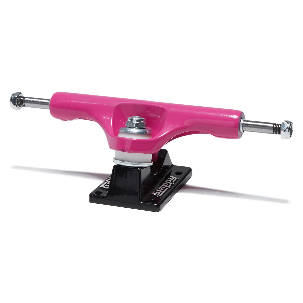 Slappy ST1 Classic Arisa Trew Checker Skateboard Trucks - Pink/Black - 8.00" - Image 2