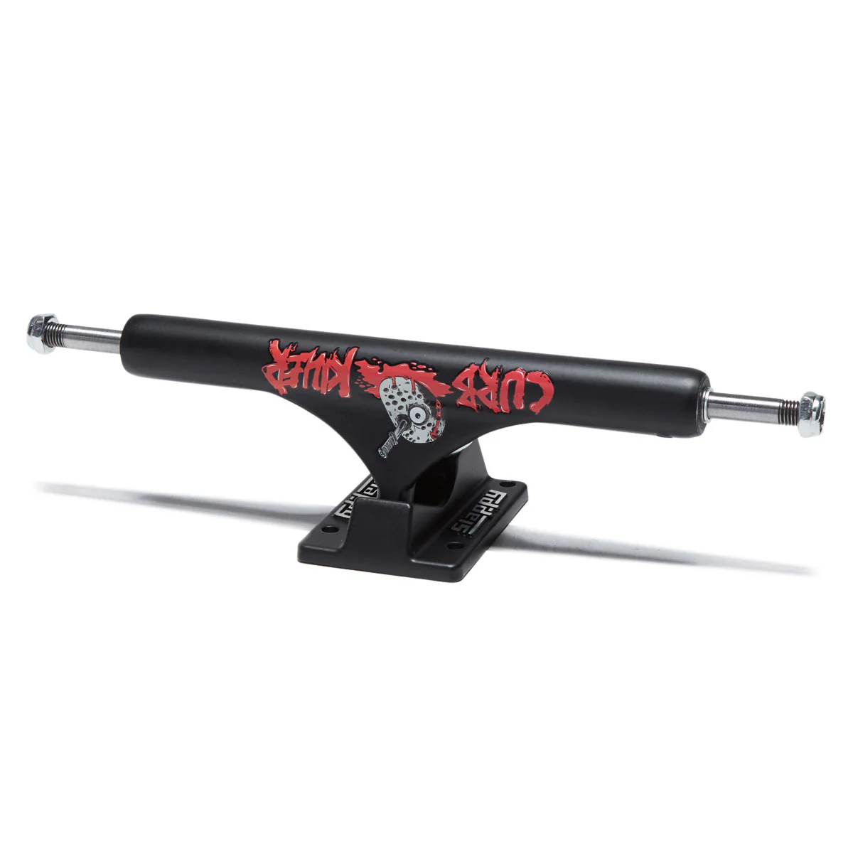 Slappy ST1 Curb Killer II Hollow Inverted KP Skateboard Trucks - Matte Black - 10.00"