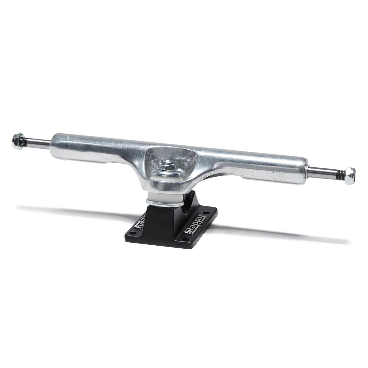Slappy ST1 Hollow Wide Boy Skateboard Trucks - Polished/Black - 10.50" - Image 2