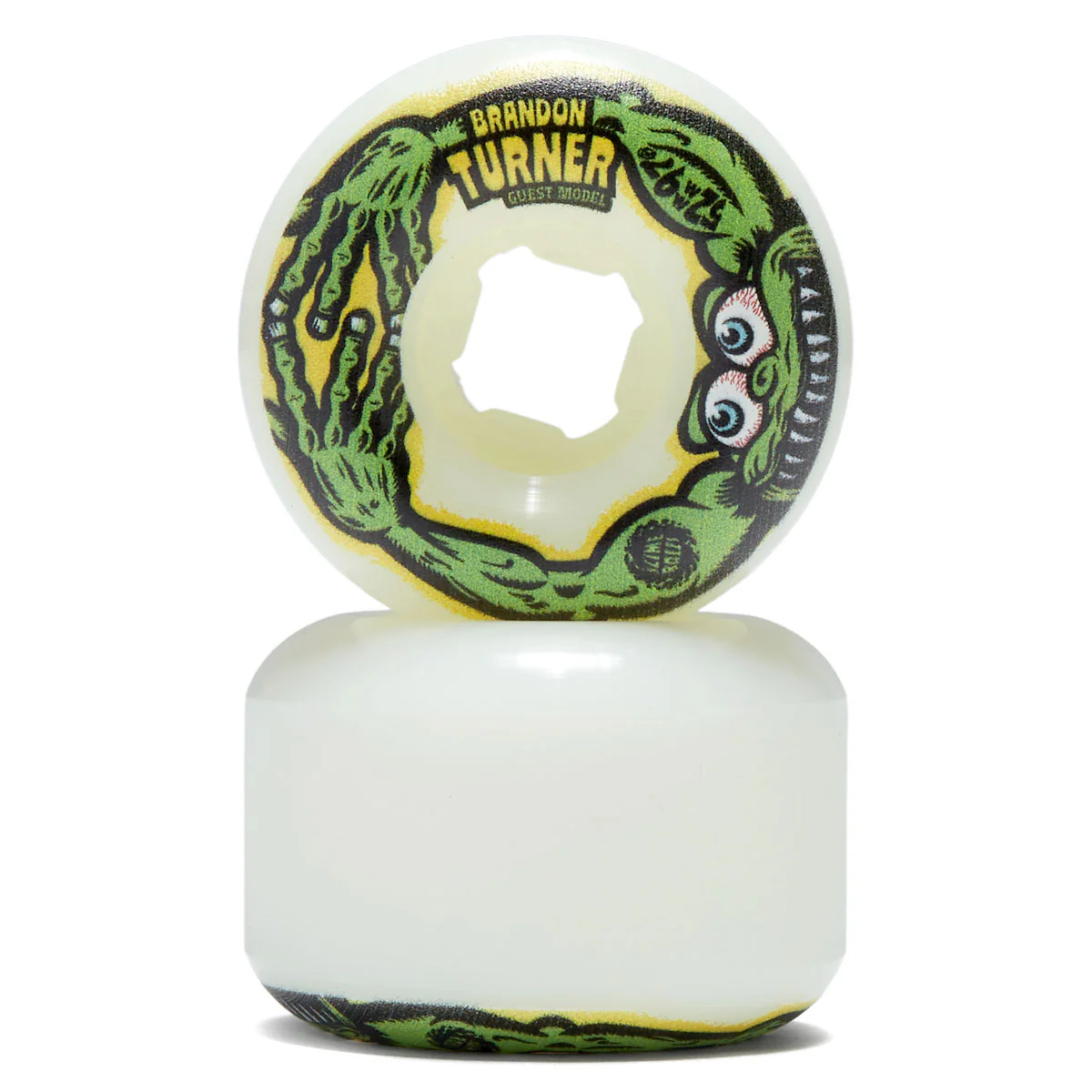 Slime Balls Brandon Turner Guest Chubbies 97a Skateboard Wheels - White - 52mm - Image 2