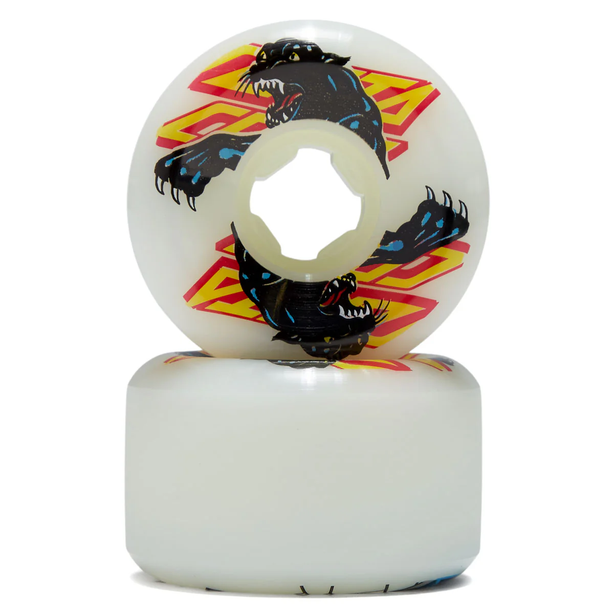 Slime Balls Natas Reissue Hardline 95a Skateboard Wheels - White - 54mm - Image 2