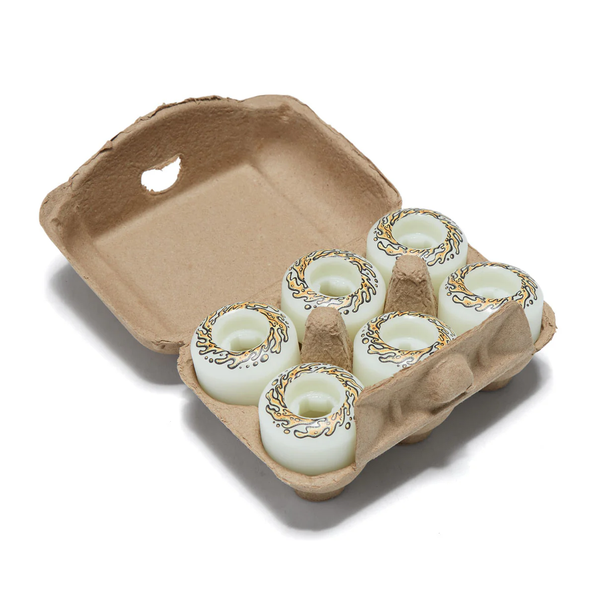 Slime Balls OG Eggs Half Dozen Mini Chubbies 99a Skateboard Wheels - White - 45mm - Image 2