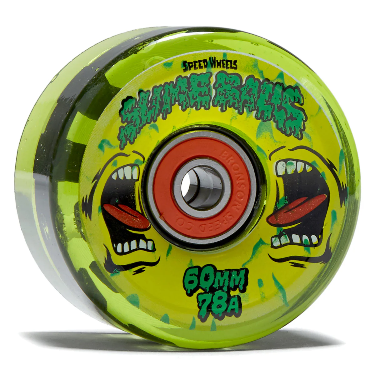 Slime Balls Screaming Slime Light Ups OG Slime 78a Skateboard Wheels - Green - 60mm