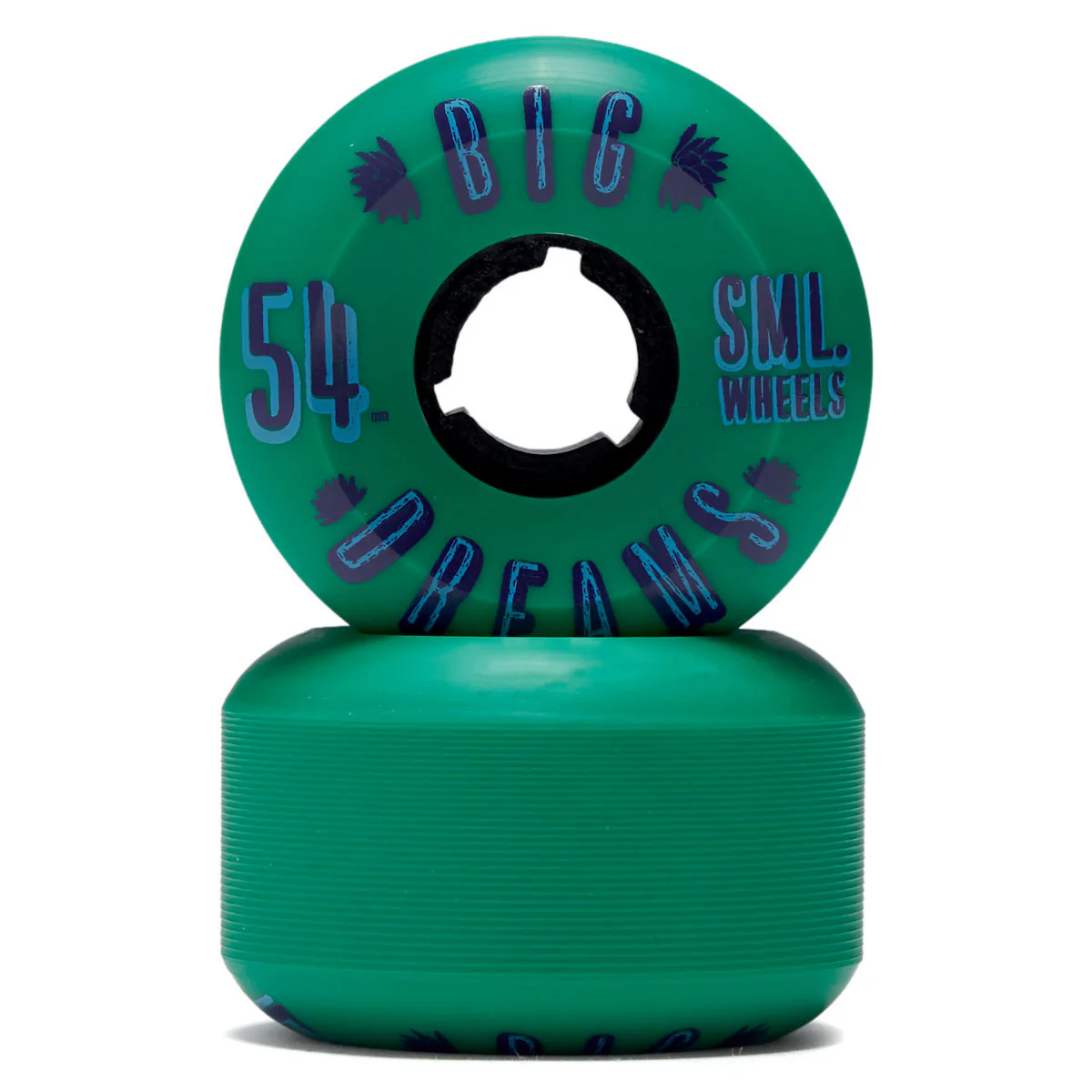 SML Succulent Cruisers 92a Skateboard Wheels - Blue Lagoon - 54mm - Image 2