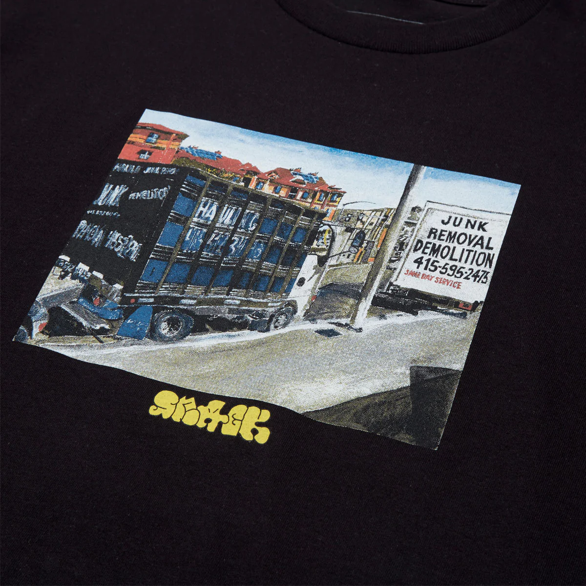 Snack Junk Removal T-Shirt - Black - Image 2