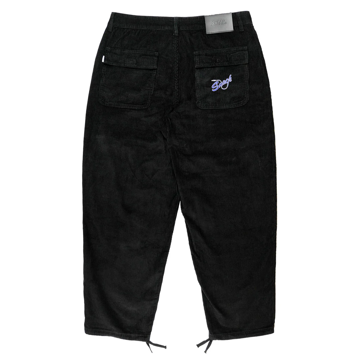 Snack Mic Check Corduroy Pants - Black - Image 2