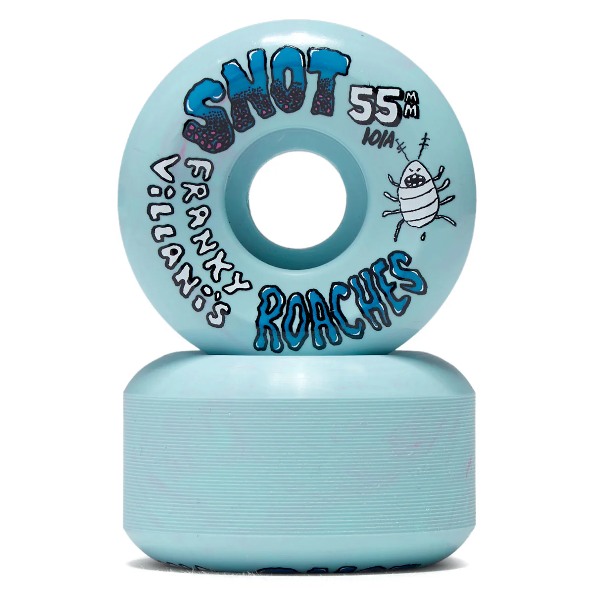 Snot Franky Villani Roaches 101a Skateboard Wheels - Blue - 55mm - Image 2