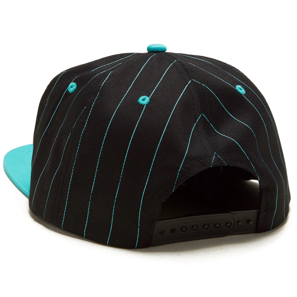Snot Pinstripe Snapback Hat - Black - Image 2