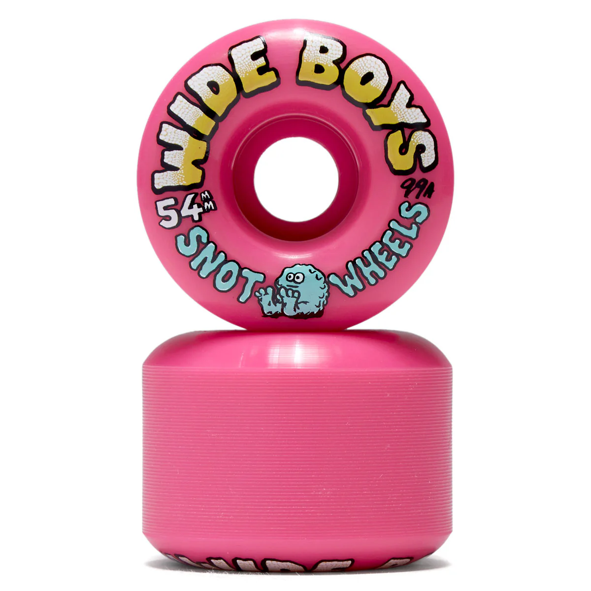 Snot Wide Boys 99a Skateboard Wheels - Pink - 54mm - Image 2