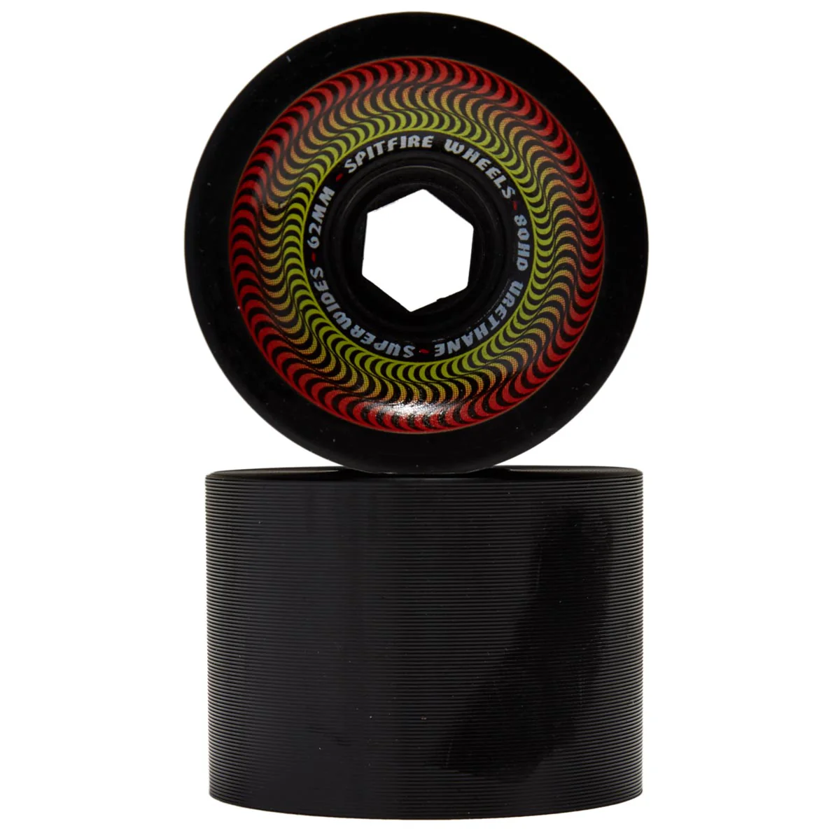 Spitfire 80HD Superwides Skateboard Wheels - Black - 62mm - Image 2