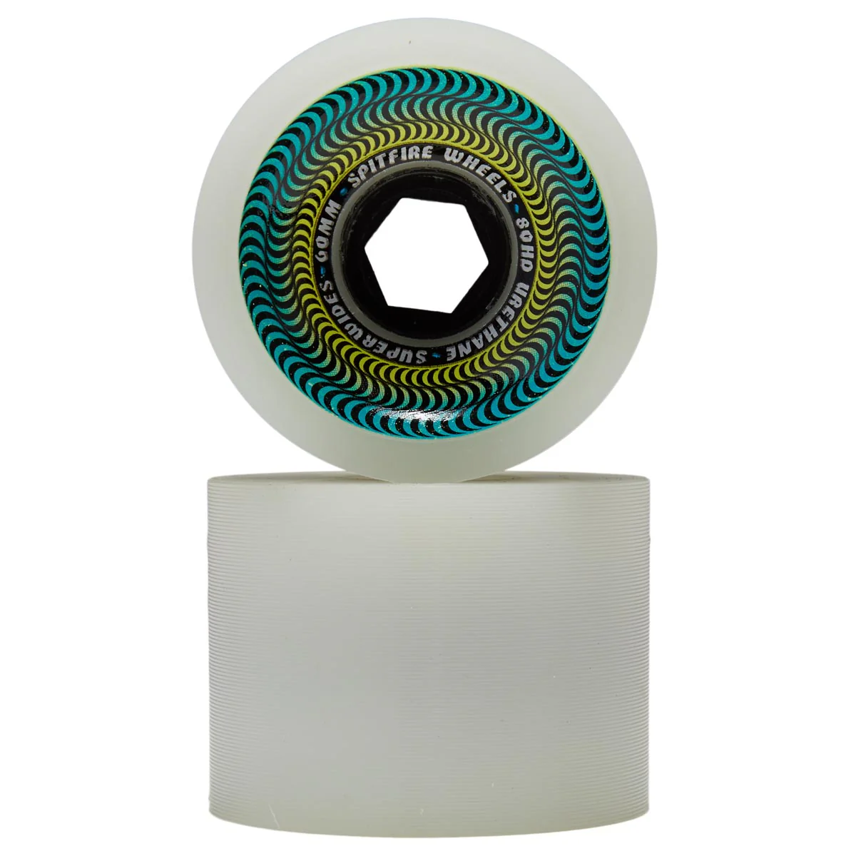 Spitfire 80HD Superwides Skateboard Wheels - Ice Grey - 60mm - Image 2