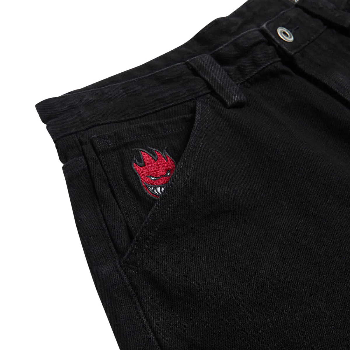 Spitfire Bighead Fill Denim Jeans - Black Denim - Image 3