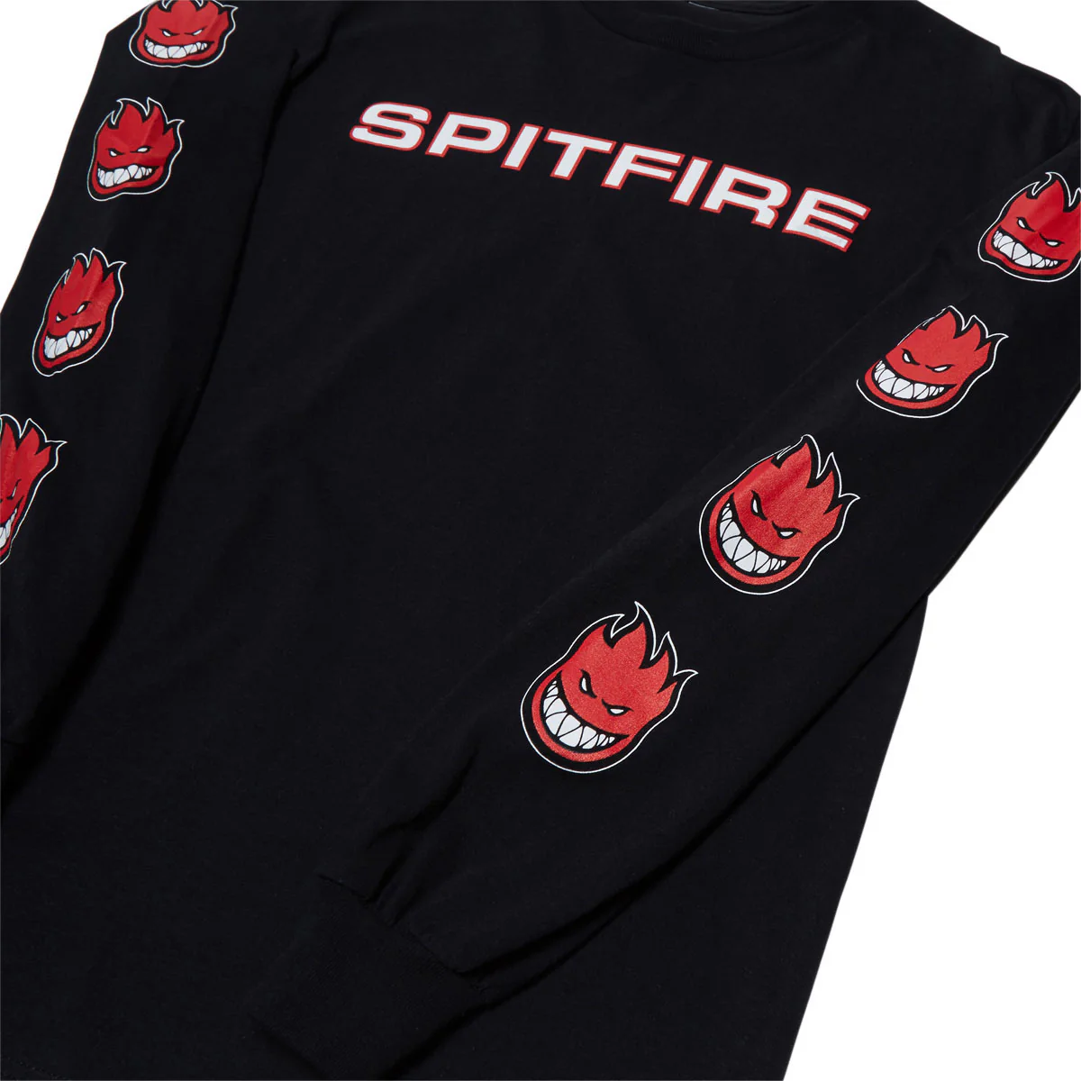 Spitfire Classic '87 Bighead Fill Long Sleeve T-Shirt - Black/Red/White - Image 2