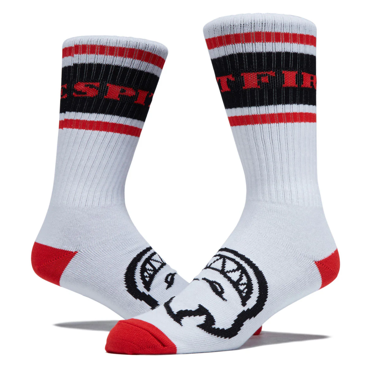 Spitfire Classic '87 Bighead Socks - White/Red/Black - Image 2