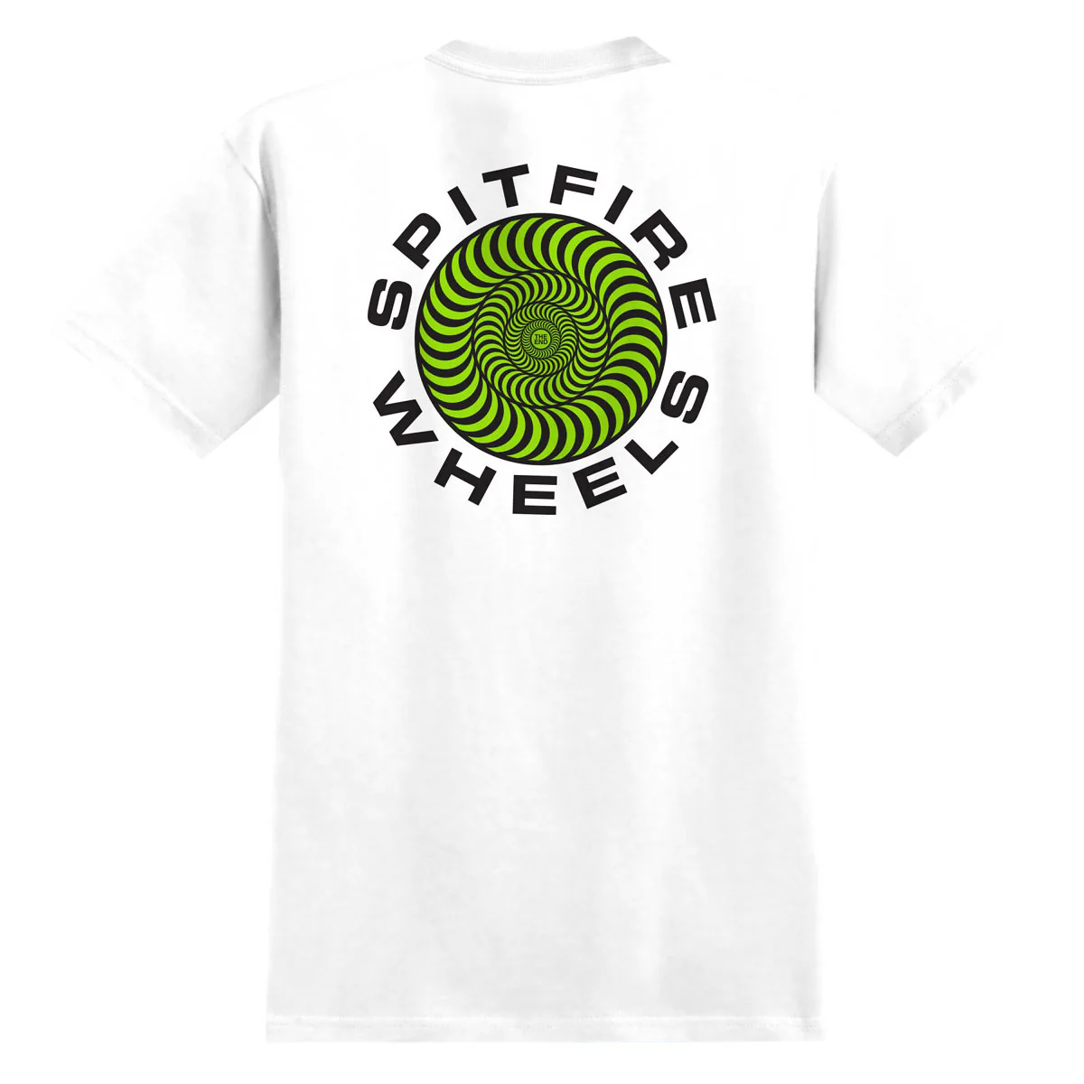 Spitfire Classic '87 Swirl Fill Pocket T-Shirt - White/Green/Black - Image 2