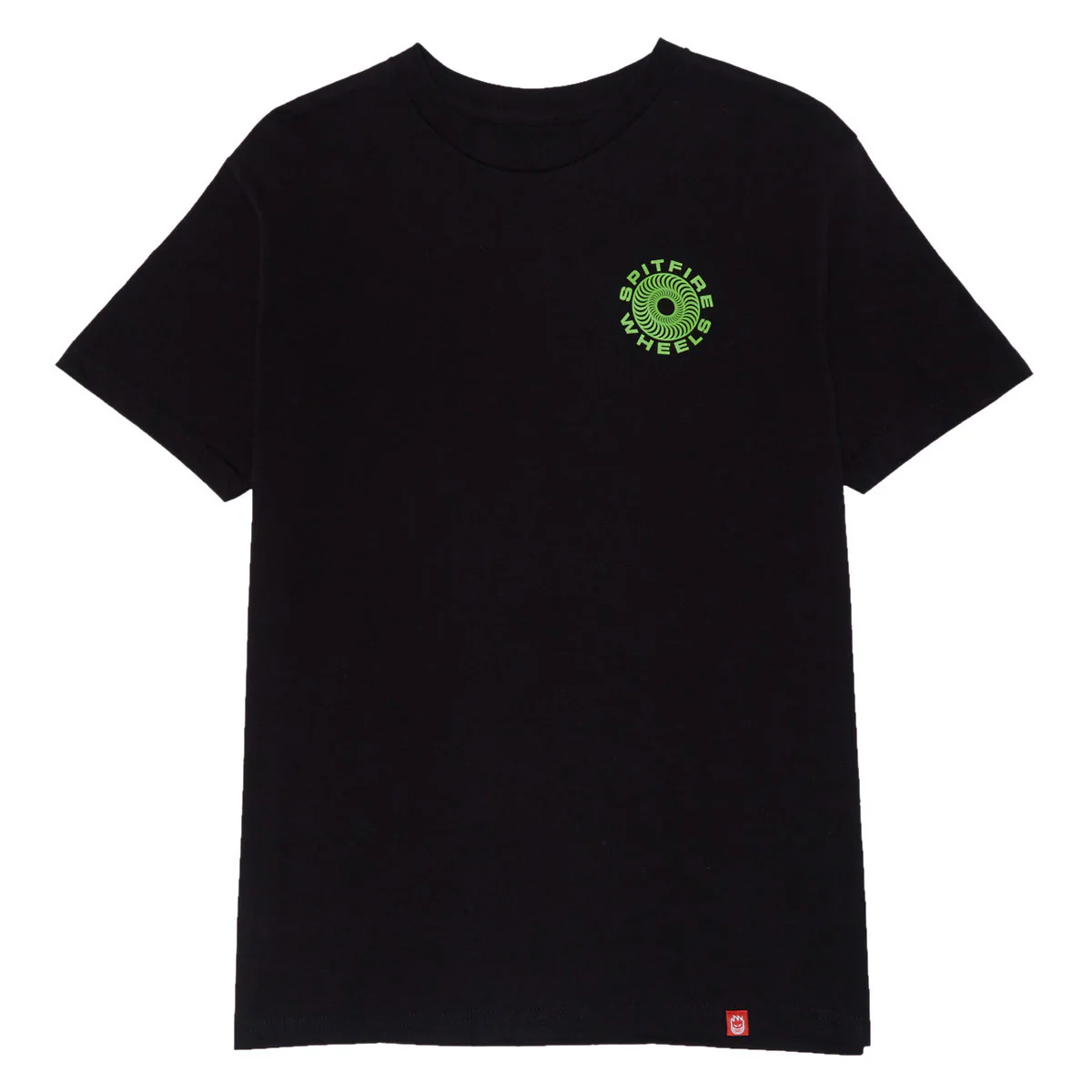 Spitfire Classic '87 Swirl Fill T-Shirt - Black/Green/White - Image 2