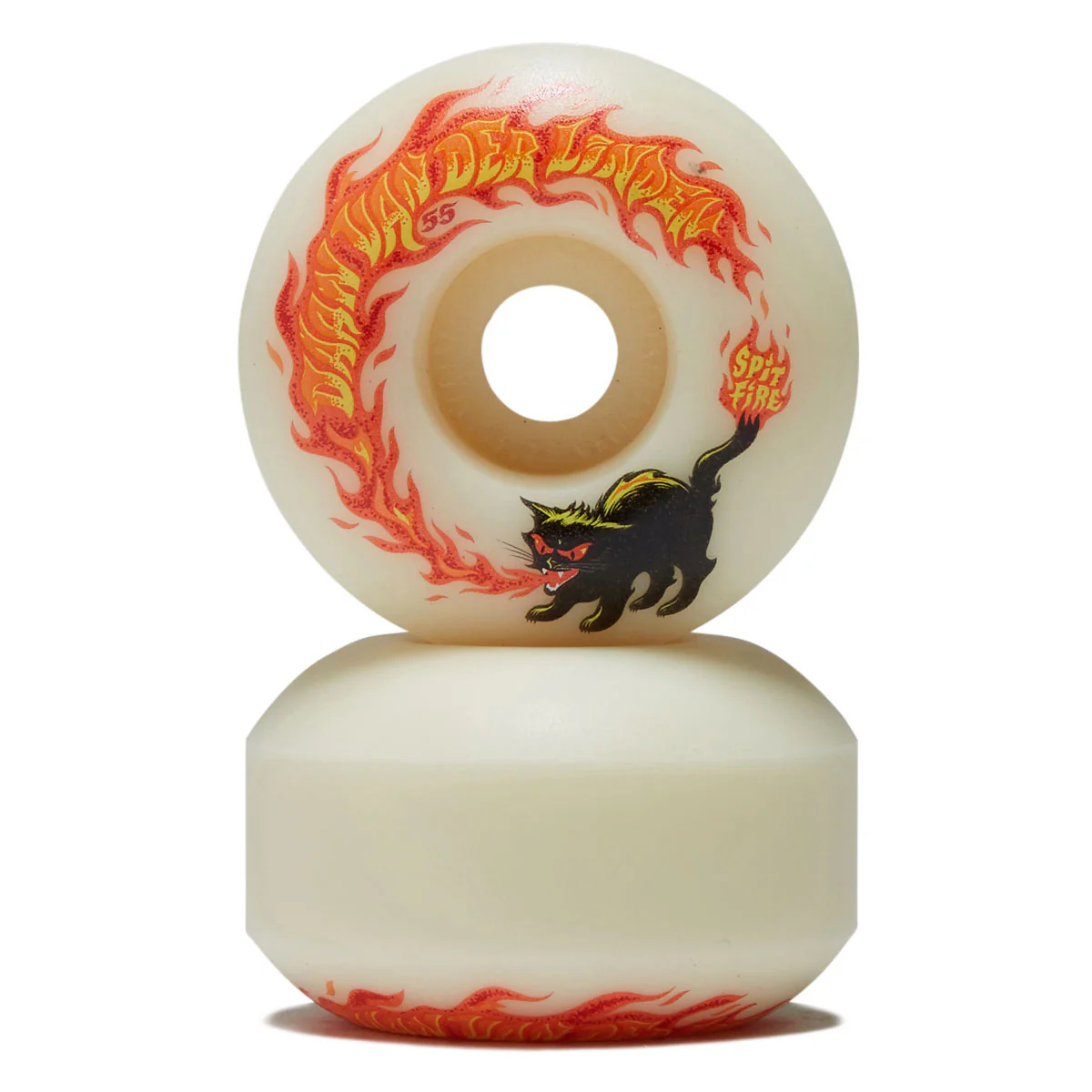 Spitfire Daan Pyrocat F4 99 Classic Skateboard Wheels - Natural - 55mm - Image 2