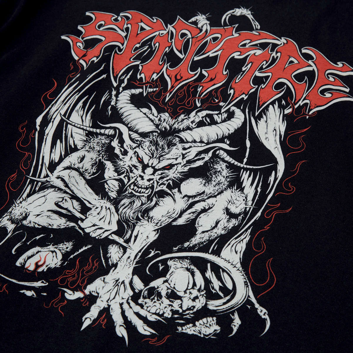 Spitfire Demon Long Sleeve T-Shirt - Black/Multi Color - Image 2