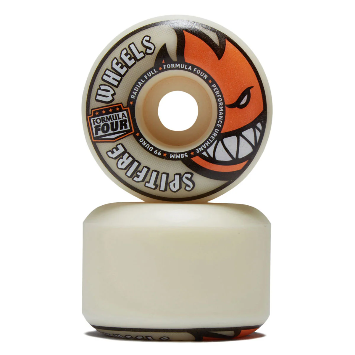 Spitfire F4 99d Radial Full Skateboard Wheels - Natural - 58mm - Image 2