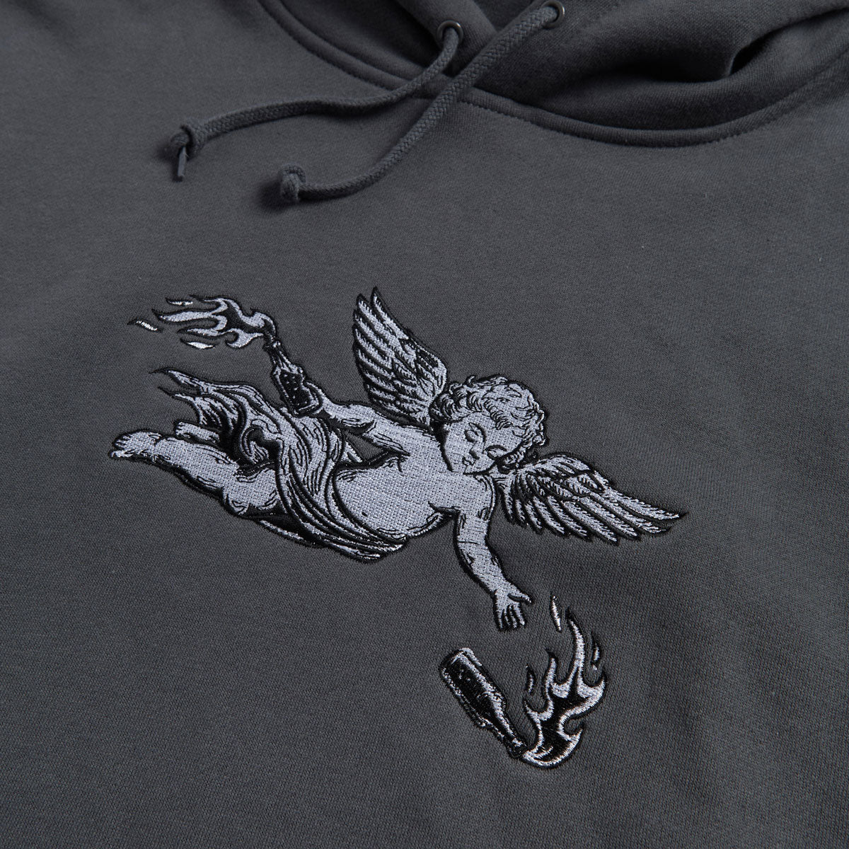 Spitfire Molotov Angel Hoodie - Charcoal/Black/White - Image 2