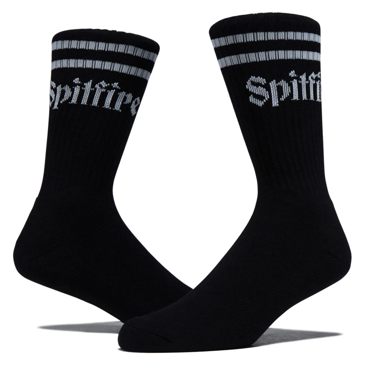 Spitfire Molotov Script Socks - Black/White - Image 2