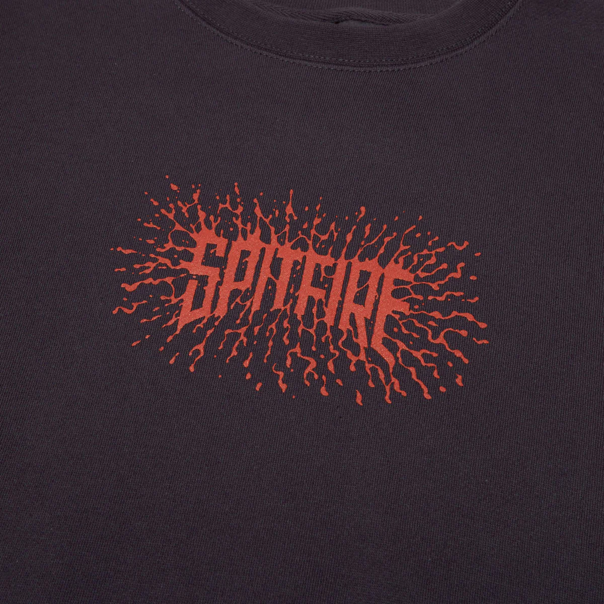 Spitfire Splat Sweatshirt - Asphalt/Red - Image 2