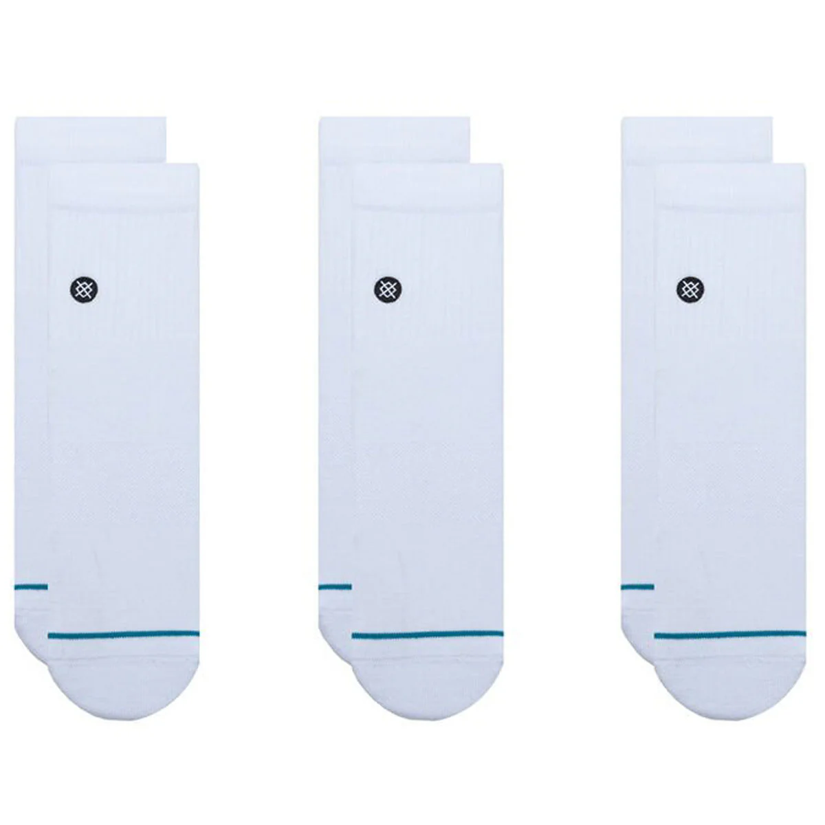 Stance Icon Quarter 3 Pack Socks - White - Image 2