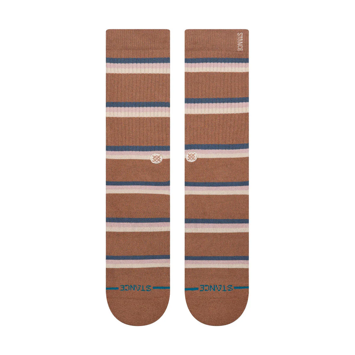 Stance Strata Crew Socks - Brown - Image 2