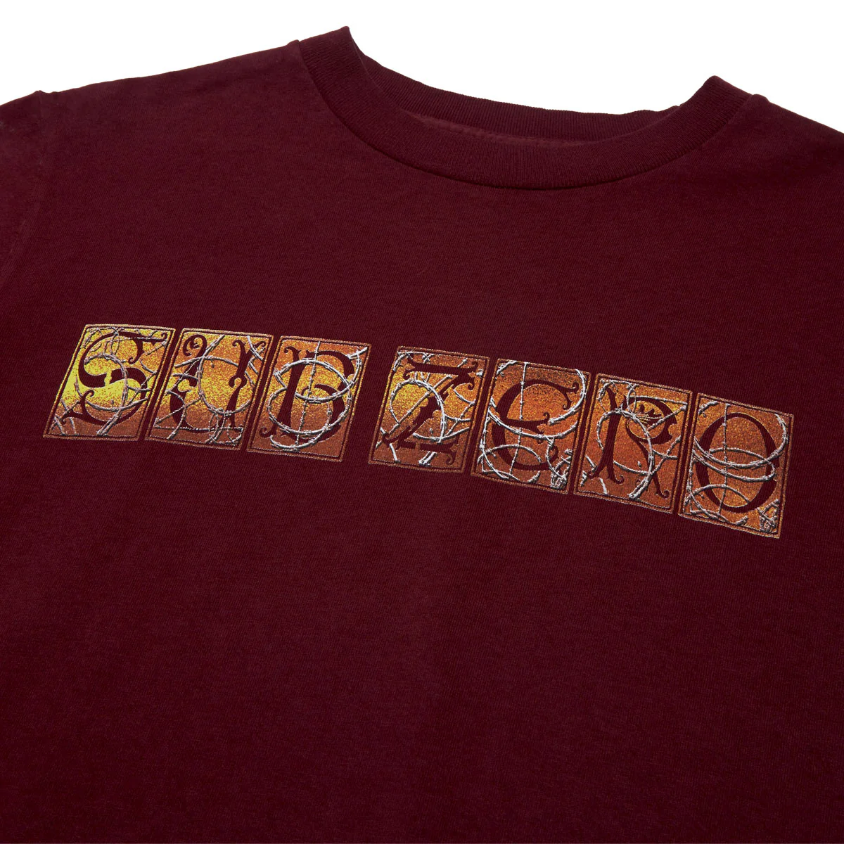 Sub Zero Razor Wire T-Shirt - Burgundy - Image 2