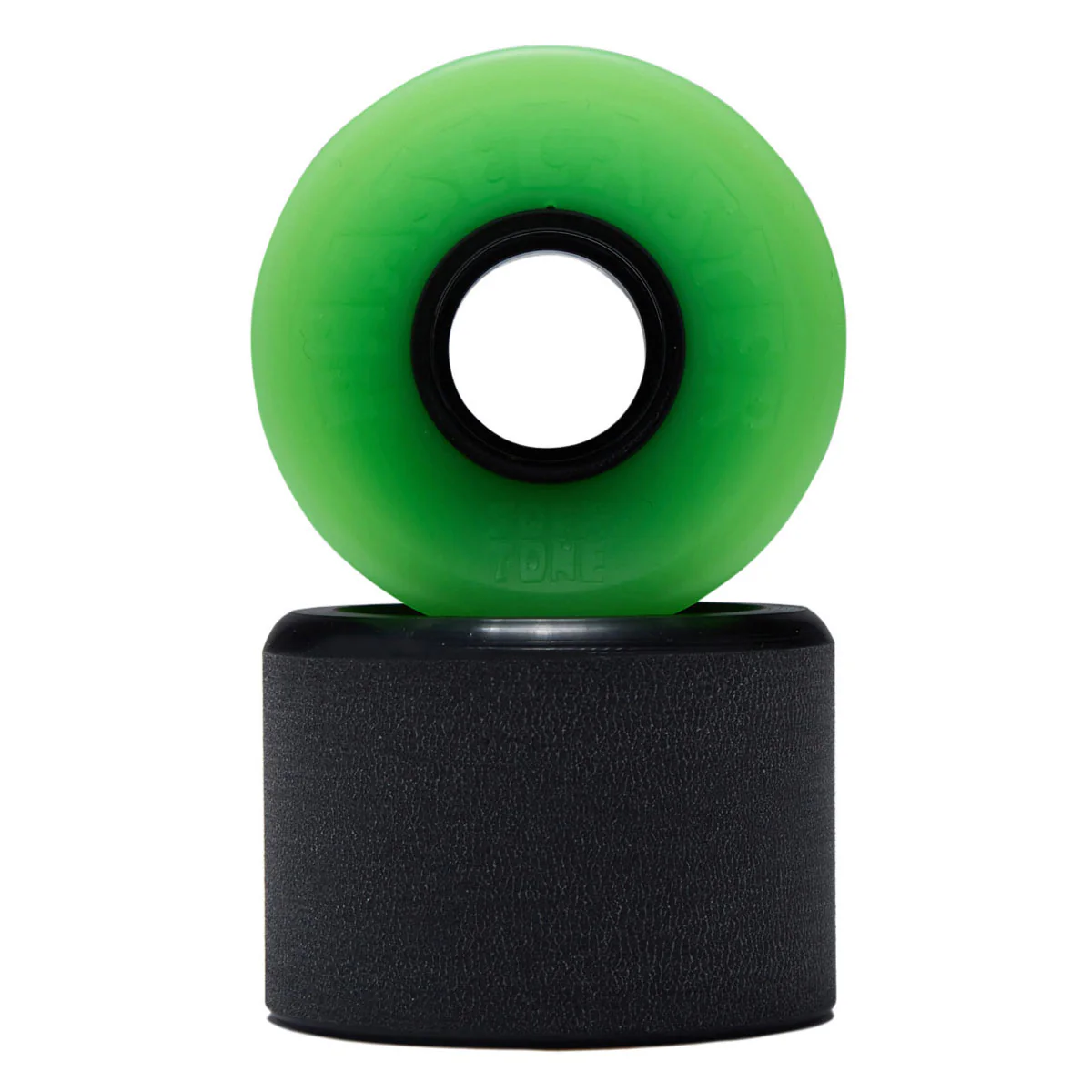 The Heated Wheel Phasecaster Sofa Tone 78a Cruiser Skateboard Wheels - Black/Green - 56mm - Image 2