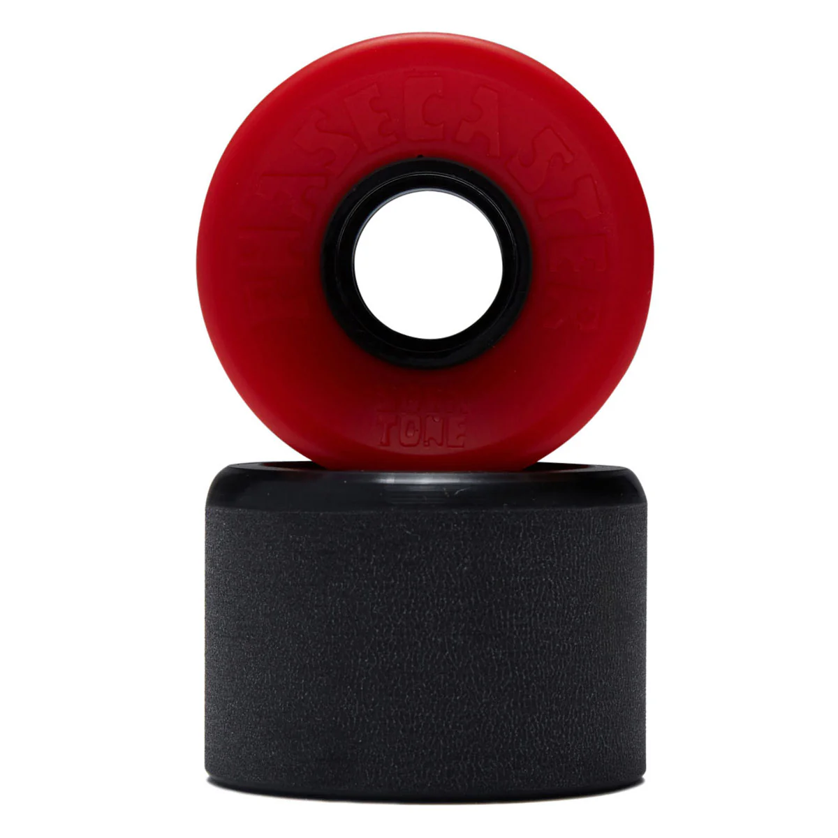 The Heated Wheel Phasecaster Sofa Tone 78a Cruiser Skateboard Wheels - Black/Red - 56mm - Image 2