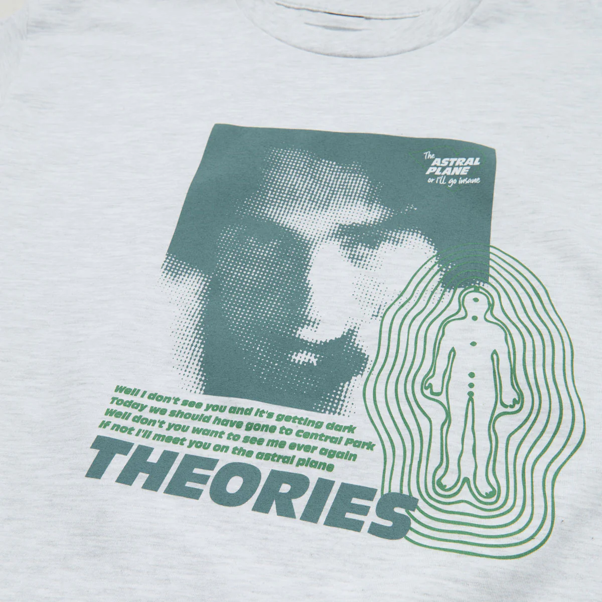 Theories Astral Plane T-Shirt - Ash - Image 2