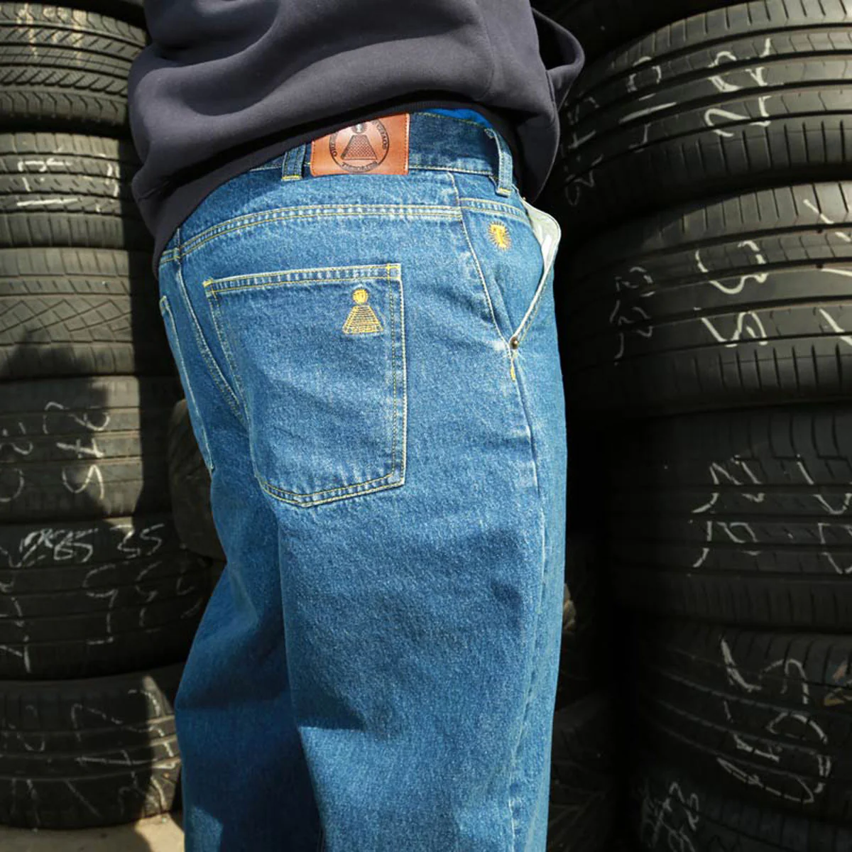 Theories Scribble Jeans - Washed Blue - Image 4