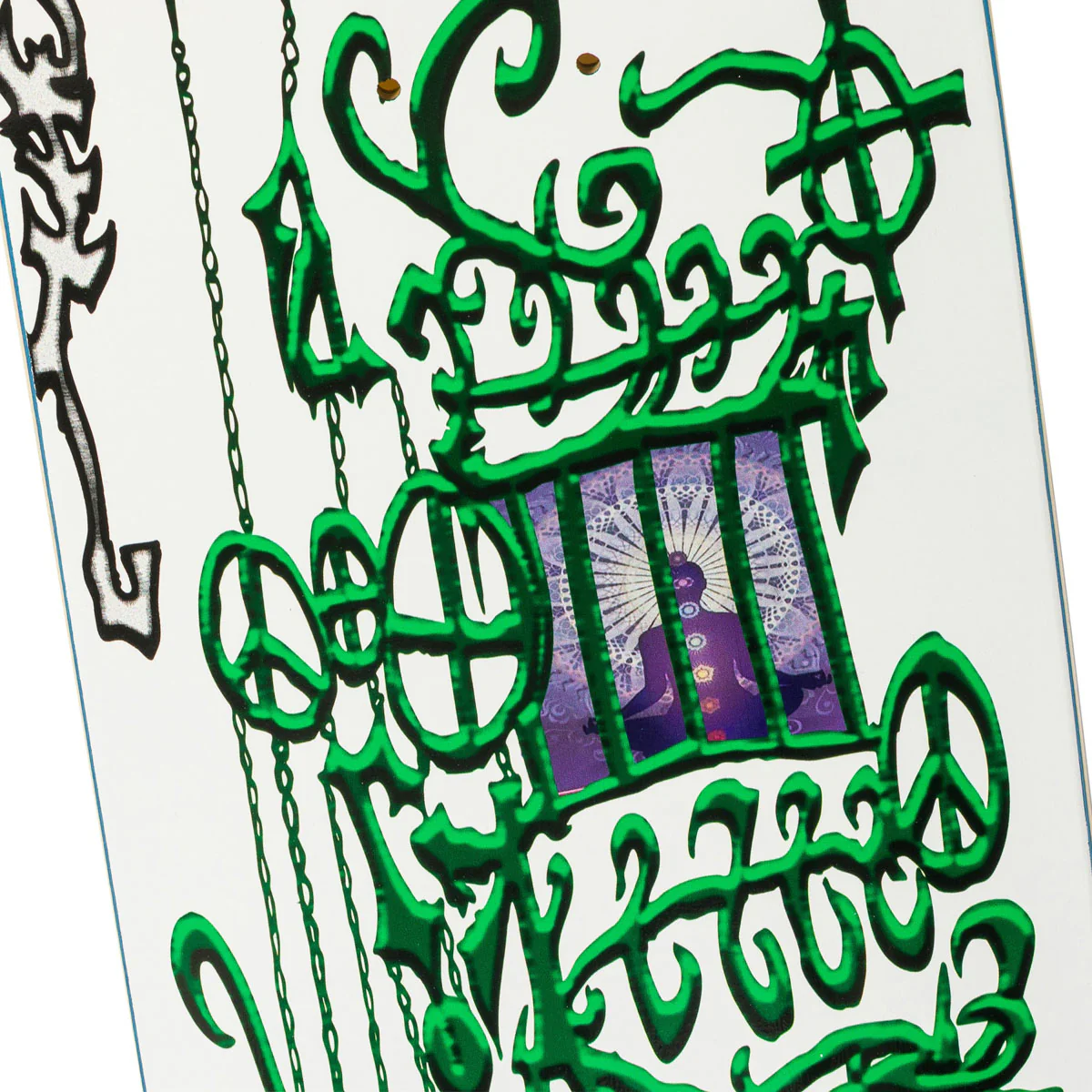 There Marie De Courey Magic Lies In The Healing Skateboard Deck - White - 8.25" - Image 3