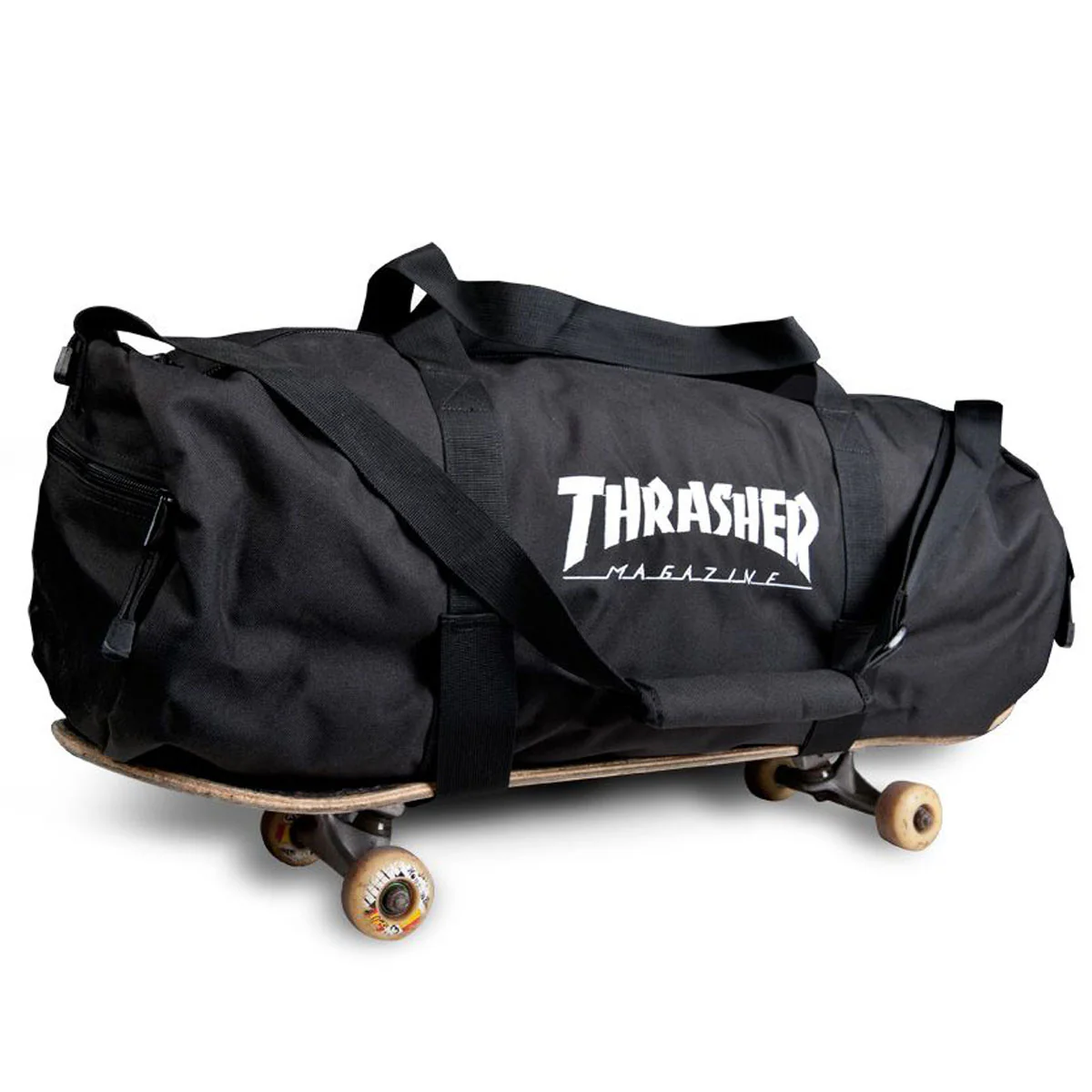 Thrasher Logo Skate Duffle Bag - Black - Image 3