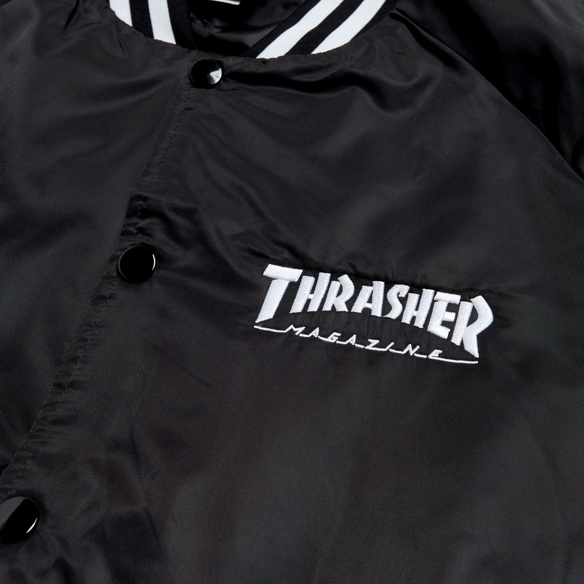 Thrasher Mag Logo Dugout Jacket - Black/White - Image 3