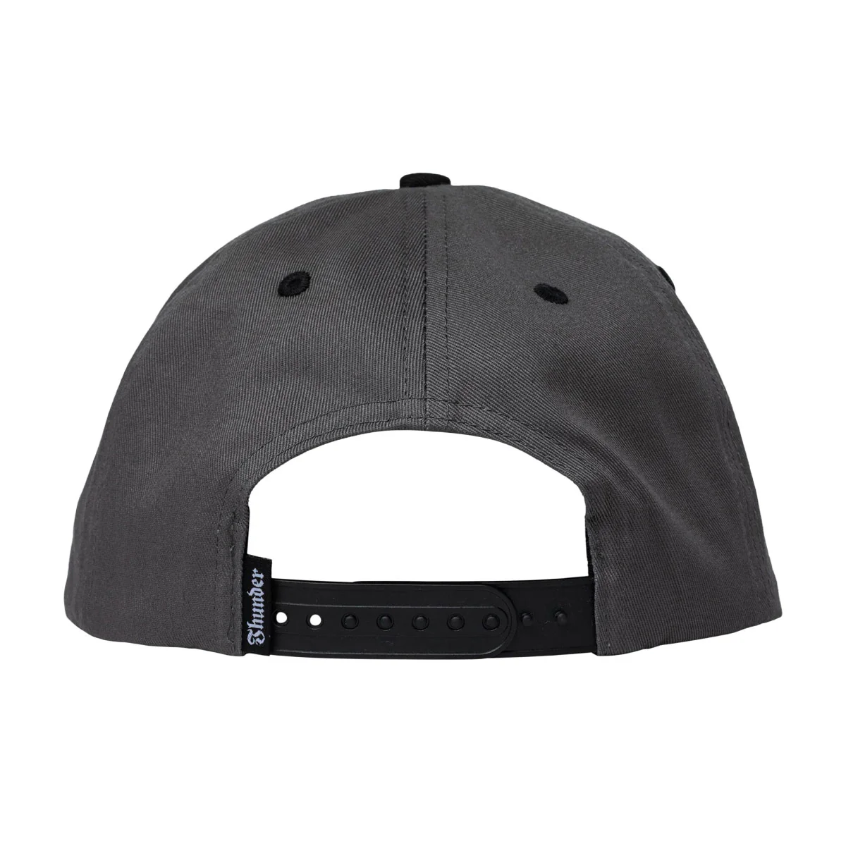 Thunder Bolt Script Hat - Charcoal - Image 2