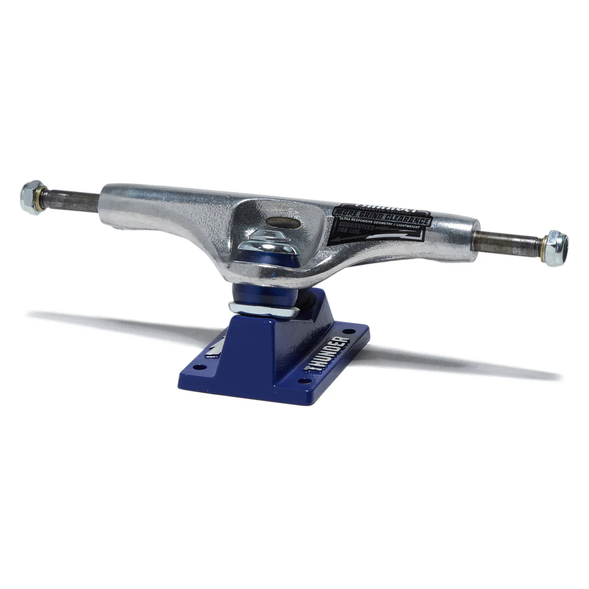 Thunder Joseph Campos Menace Inverted Editions Skateboard Trucks - Polished/Blue - 148mm - Image 2