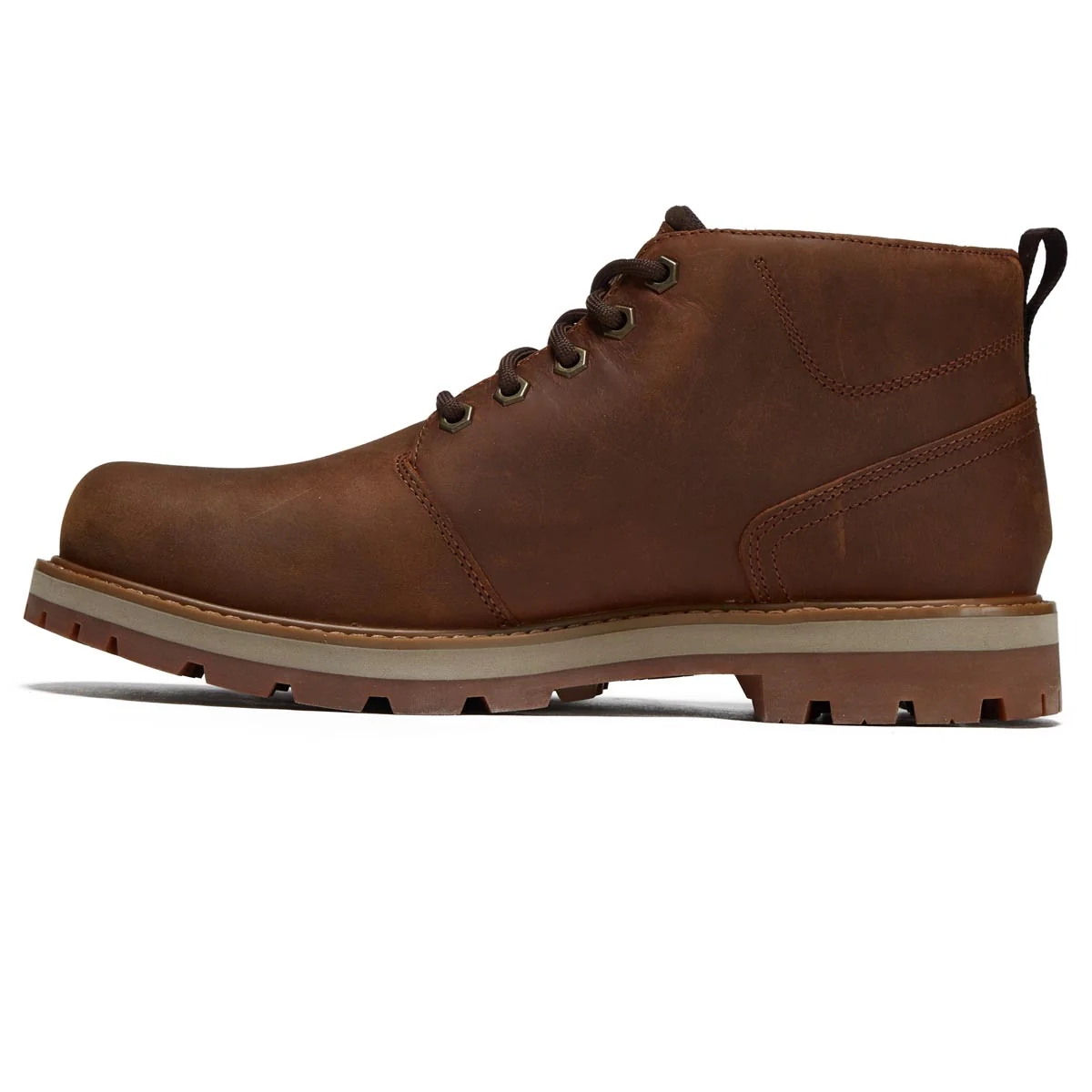 Timberland Britton Road Mid Lace Up Wp Chukka Boots - Rust Full Grain - Image 2