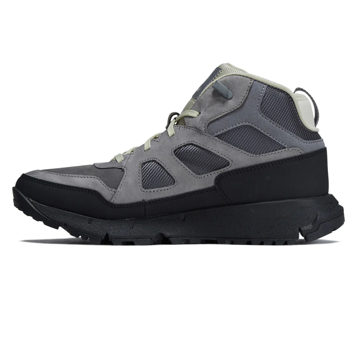 Timberland Voyager Valley Mid Lace Up Shoes - Medium Grey Nubuck - Image 2