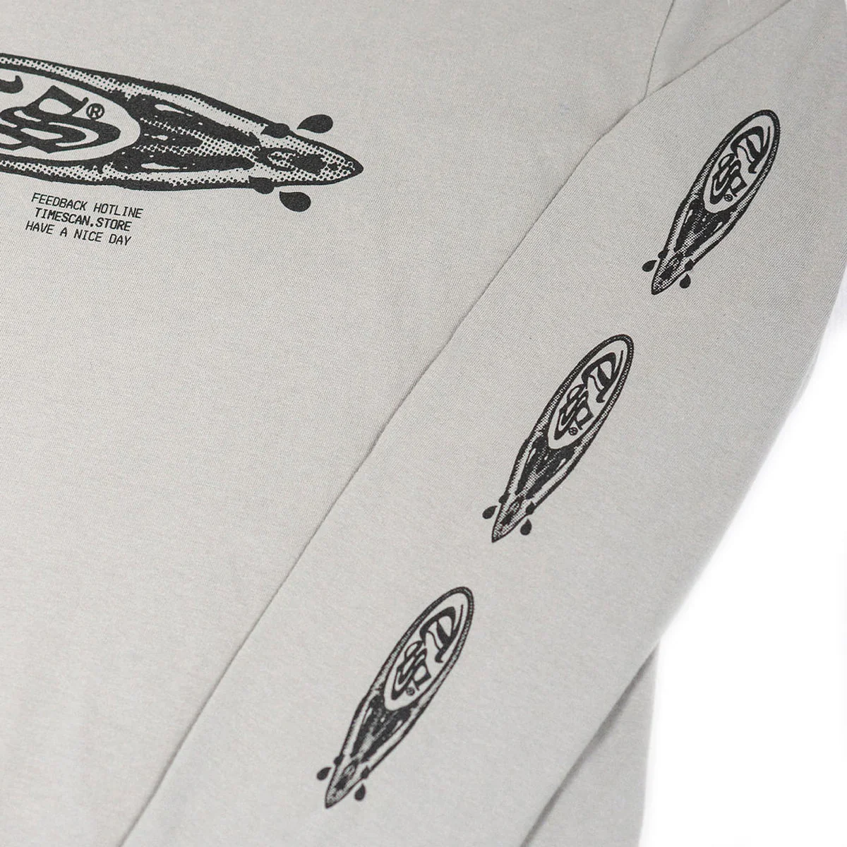 Timescan Crybabies Long Sleeve T-Shirt - Silver Grey - Image 2