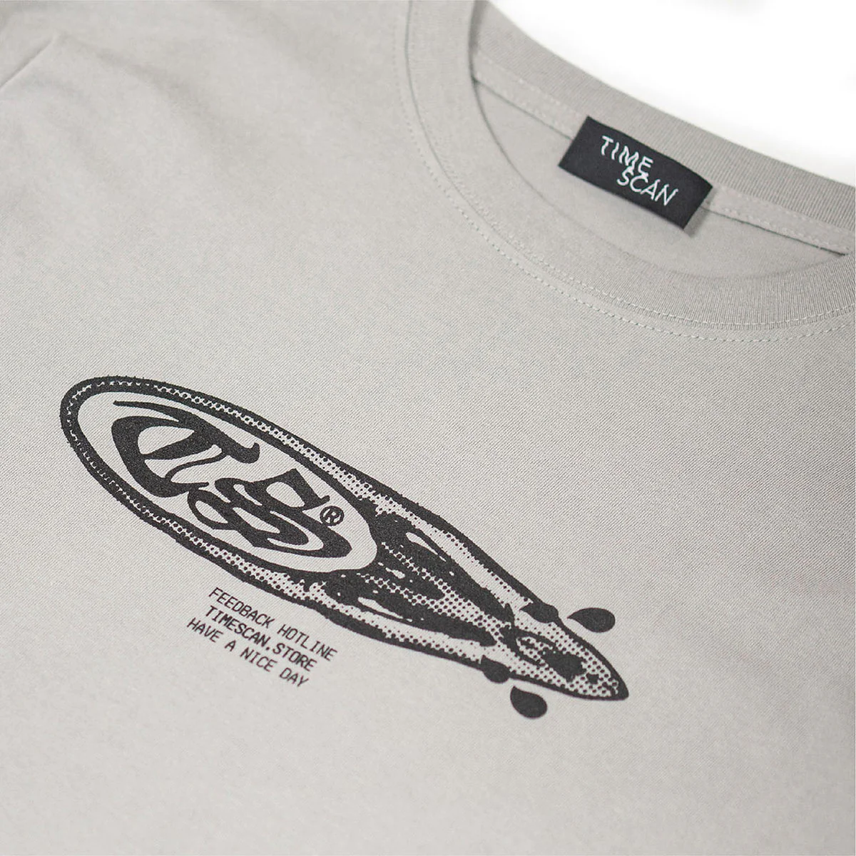 Timescan Crybabies Long Sleeve T-Shirt - Silver Grey - Image 3