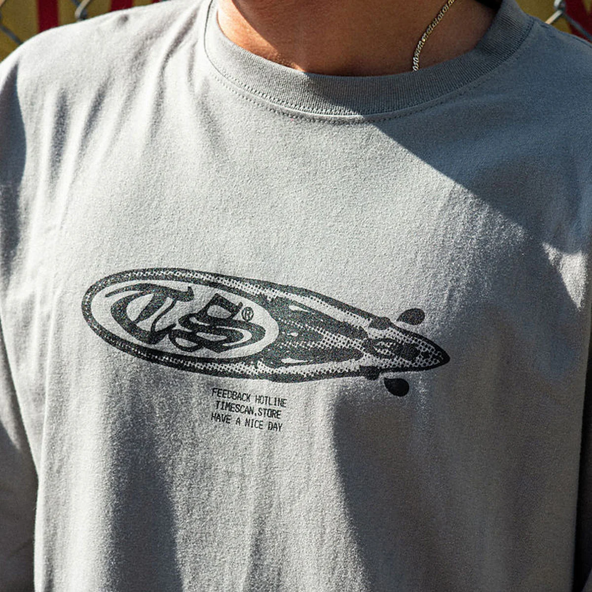 Timescan Crybabies Long Sleeve T-Shirt - Silver Grey - Image 5