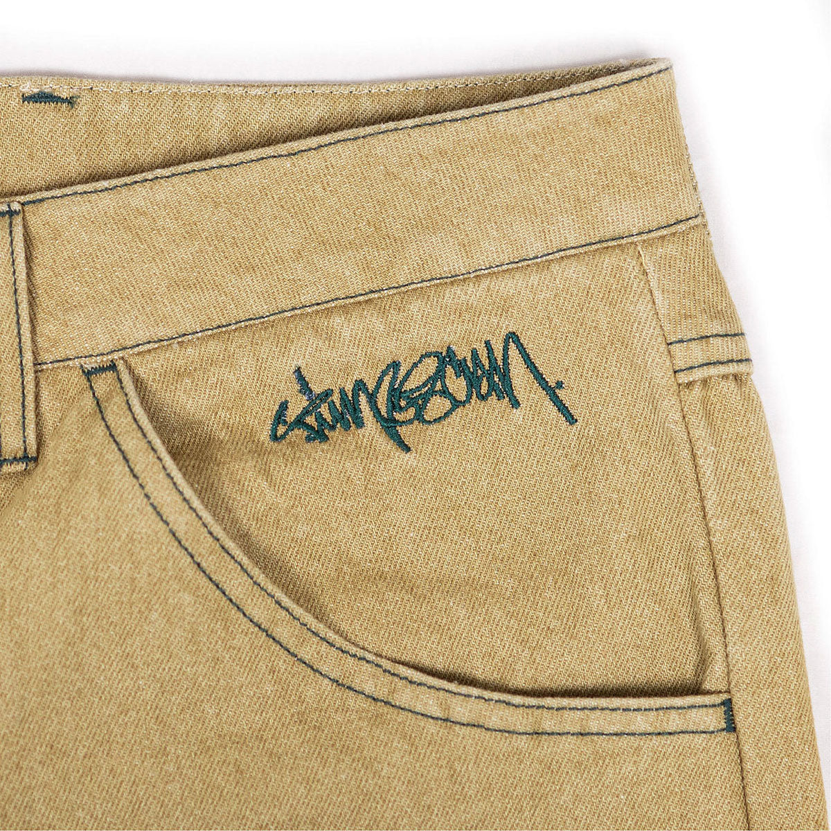 Timescan Relaxed Denim Jeans - Khaki - Image 3