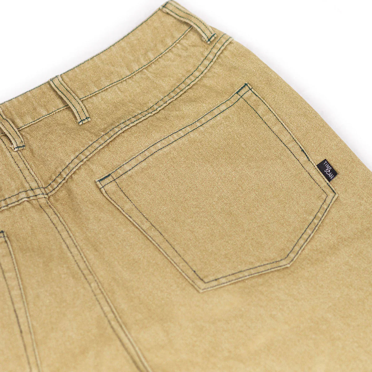 Timescan Relaxed Denim Jeans - Khaki - Image 5