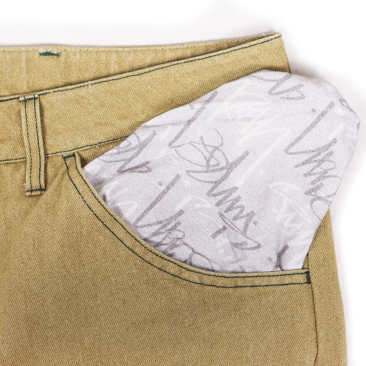 Timescan Relaxed Denim Jeans - Khaki - Image 6