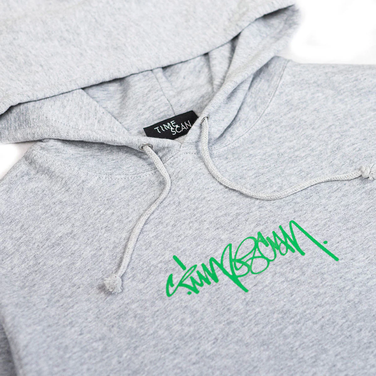 Timescan Script Logo Hoodie - Ash - Image 2