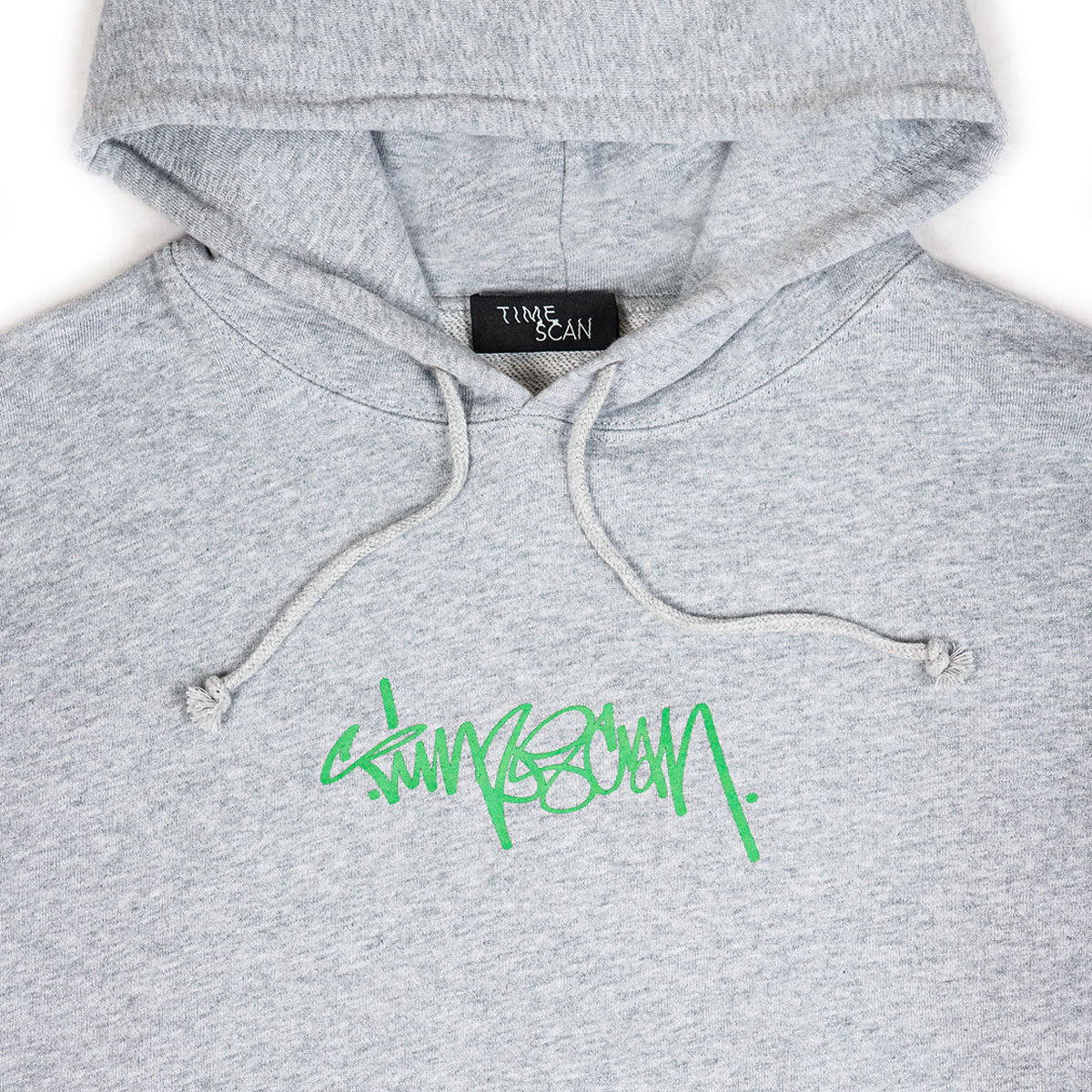 Timescan Script Logo Hoodie - Ash - Image 3